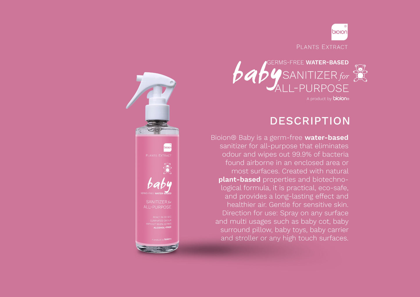 Baby All Purpose Water-based Sanitizer  Original 250ml